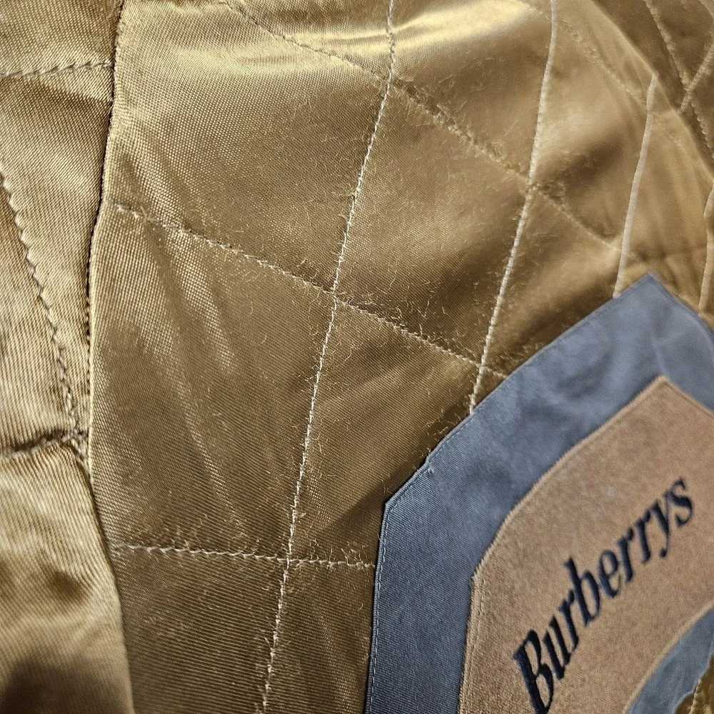 Burberrys' of London Vintage NWT Quilted Wool Olive/Army Green Otterham Jacket - Picture 10 of 13